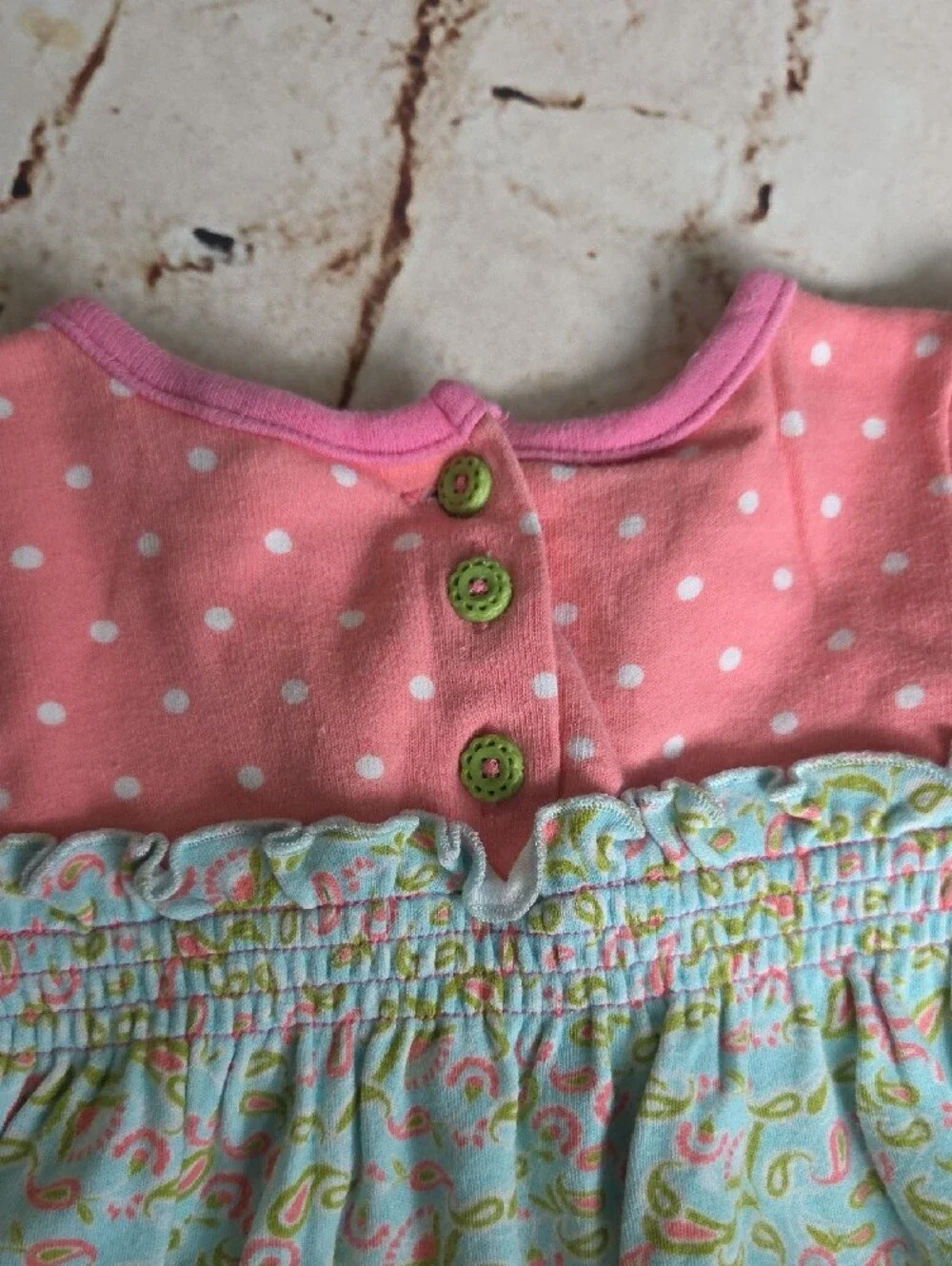 Matilda Jane Pink and Light Blue Paisley One-Piece